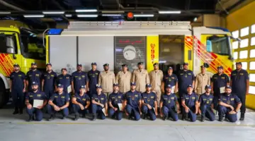 يوسف بن حرمول يُكرّم أبطال الاستجابة السريعة بحريق الصناعية 6